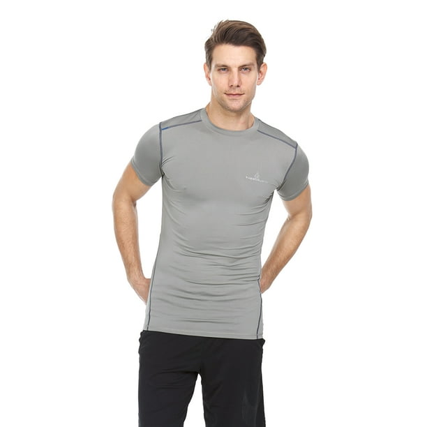 Thermajohn Men Short Sleeve Baselayer Cool Dry Compression T-Shirt for Athletic Workout and Running Thermajohn Men Short Sleeve Baselayer Cool Dry Compression T-Shirt for Athletic Workout and Running